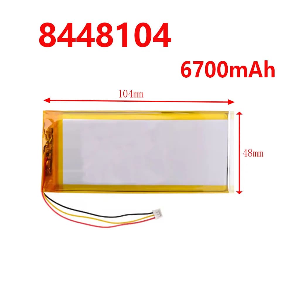 Batterie ricaricabili Batteria agli ioni di litio 3 thread 8448104 3.8V 6700MAH (batteria agli ioni di litio polimerica) per tablet pc Gpd Win 1