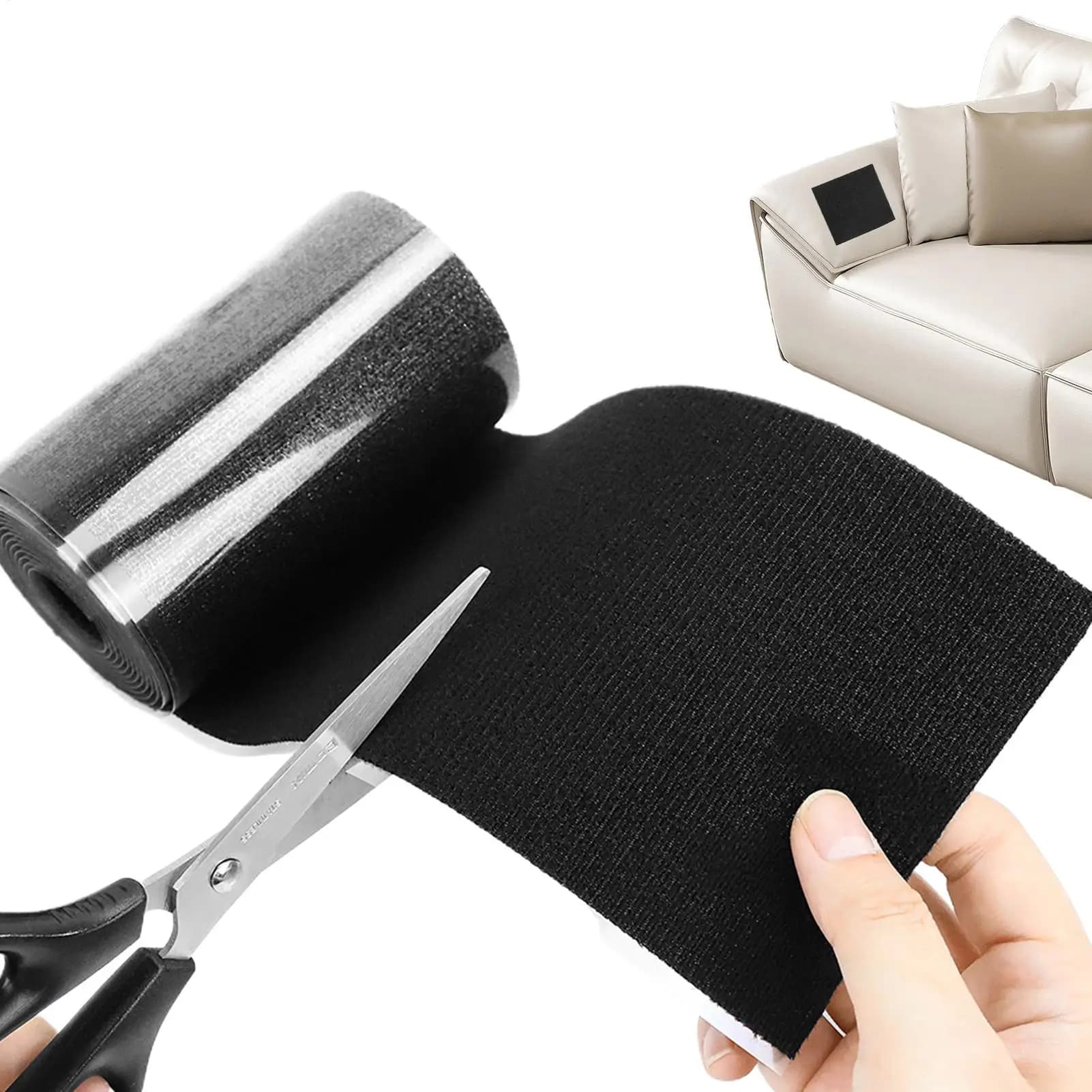 Fabric Repair Tape Self Adhesive Upholstery Patches Tear Hole Fix Canvas Awning Furniture Jacket Couch Boat Tent Car Seat Cover