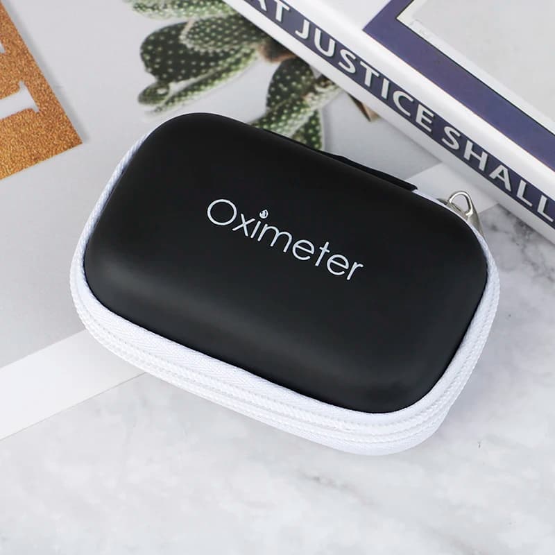 1Pc Vacuum Pulse Oxymeter Monitor Oxymeter for finger Digital Oxygen Meter Universal Hinge Bag (without monitor for pulse oxymeter)