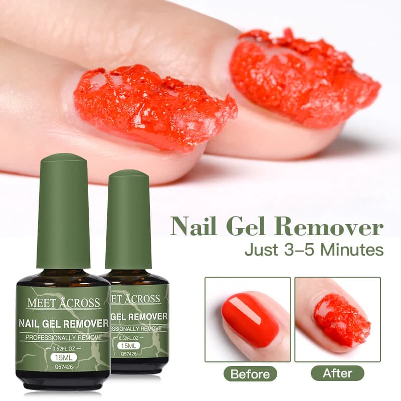 4 pezzi 15 ml di rimozione smalto gel magico rapido formula di grado professionale per unghie gel naturali