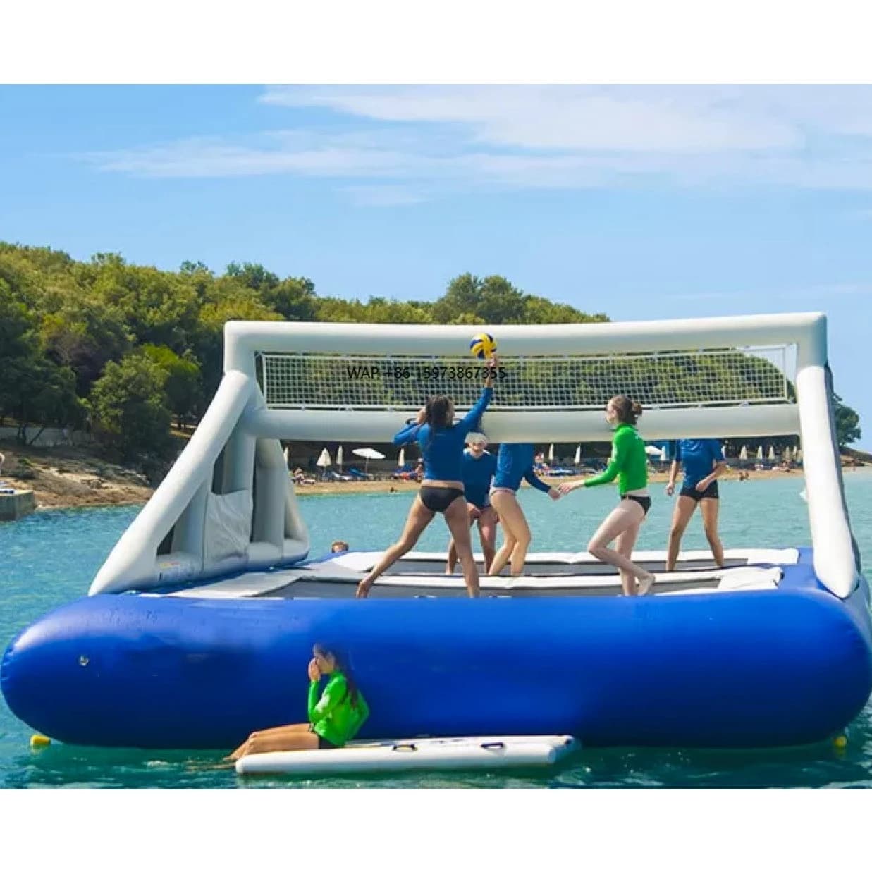 Floating Inflatable Volleyball Field for Water Sports