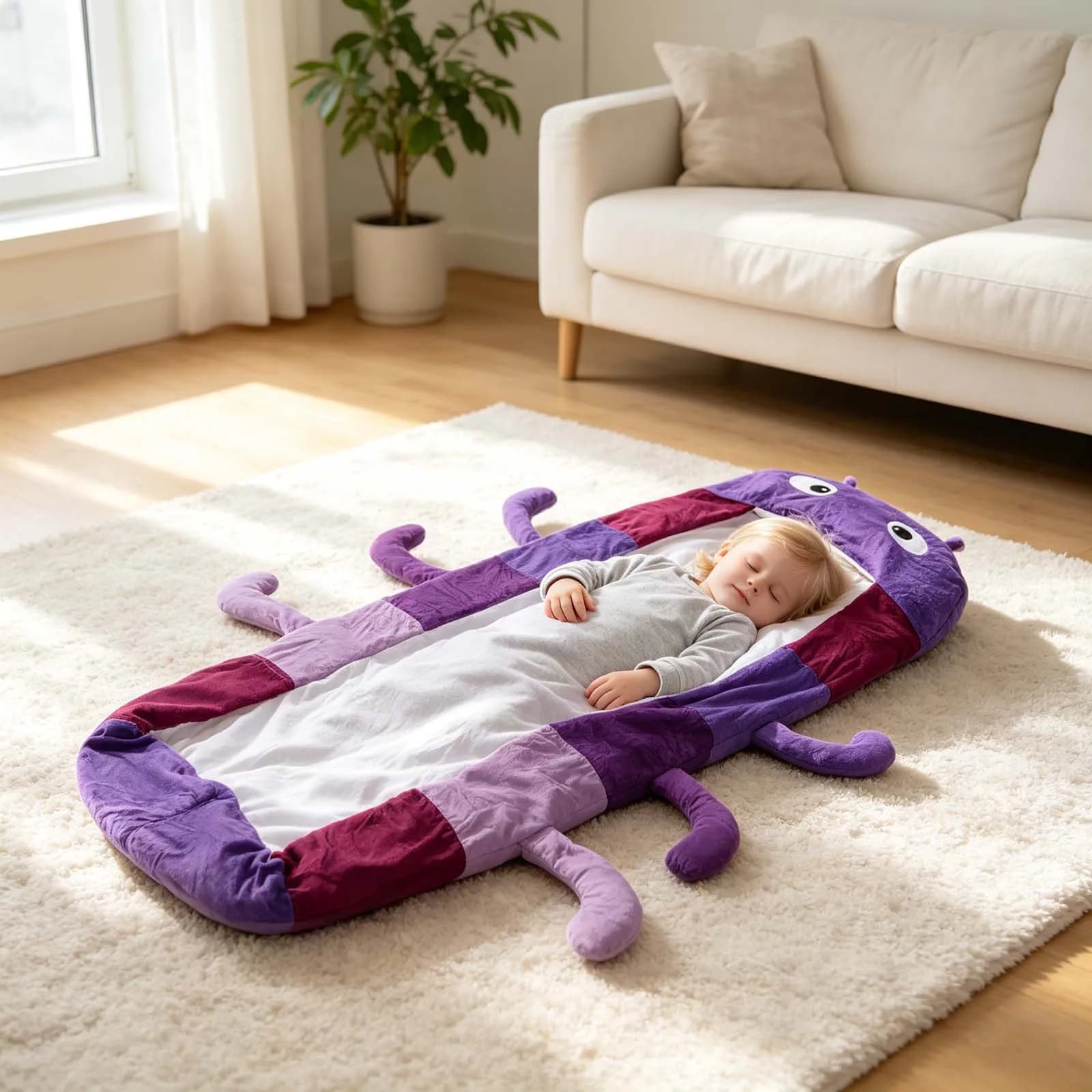 Sacco a pelo a forma di animale in peluche per tutto il corpo, leggero e portatile, multifunzione, lavabile in lavastoviglie, per adulti e bambini, per il tempo libero