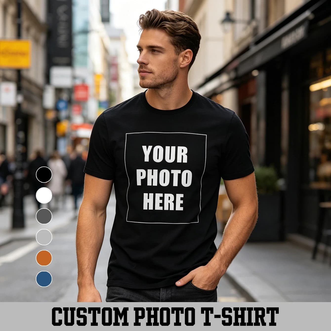 T-shirt personalizzata, t-shirt con testo ispiratore, t-shirt con foto personalizzata