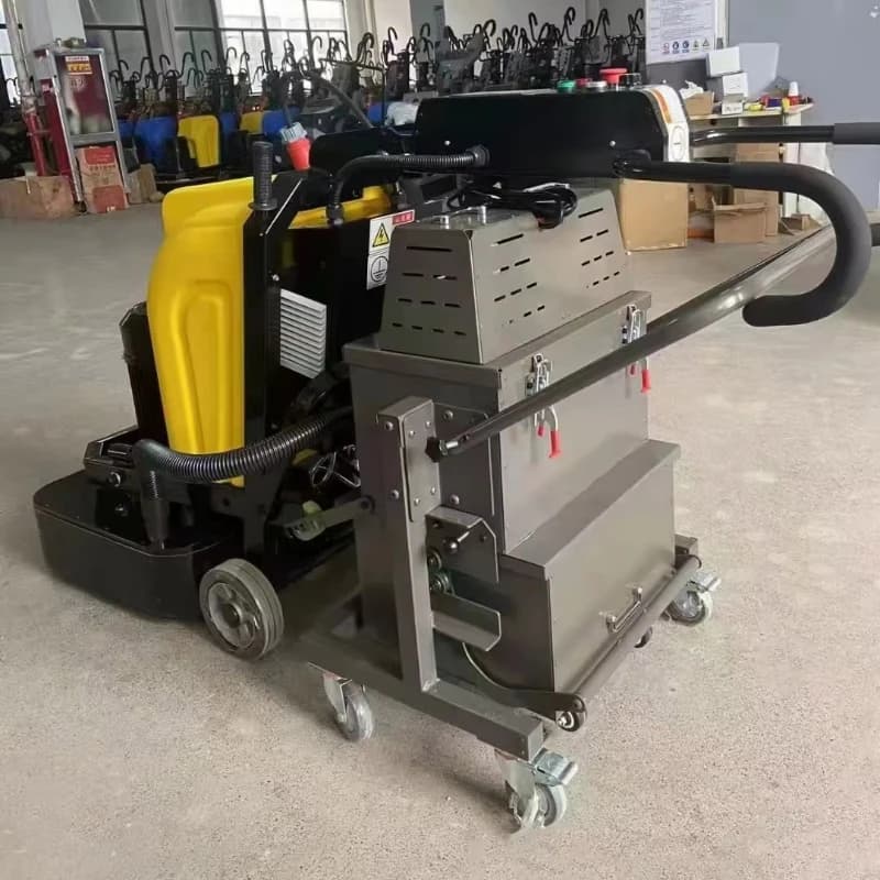 Dual Head Industrial Vacuum Cleaner Strong Suction 60L Heavy Duty Dust Collector Matching Floor Grinder Construction Equipment
