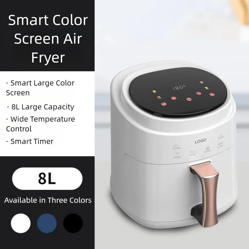 Household smart air fryer Large capacity electric fryer Europe, Britain and the United States cross-border export wholesale