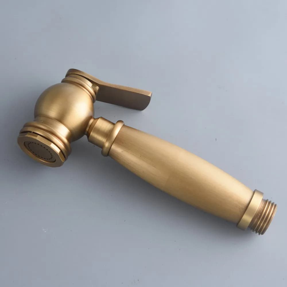WC Ottone antico Tenuto in mano Bidet Spray Soffione doccia Bagno Bidet portatile Spruzzatore Jet Doccia Nhh186