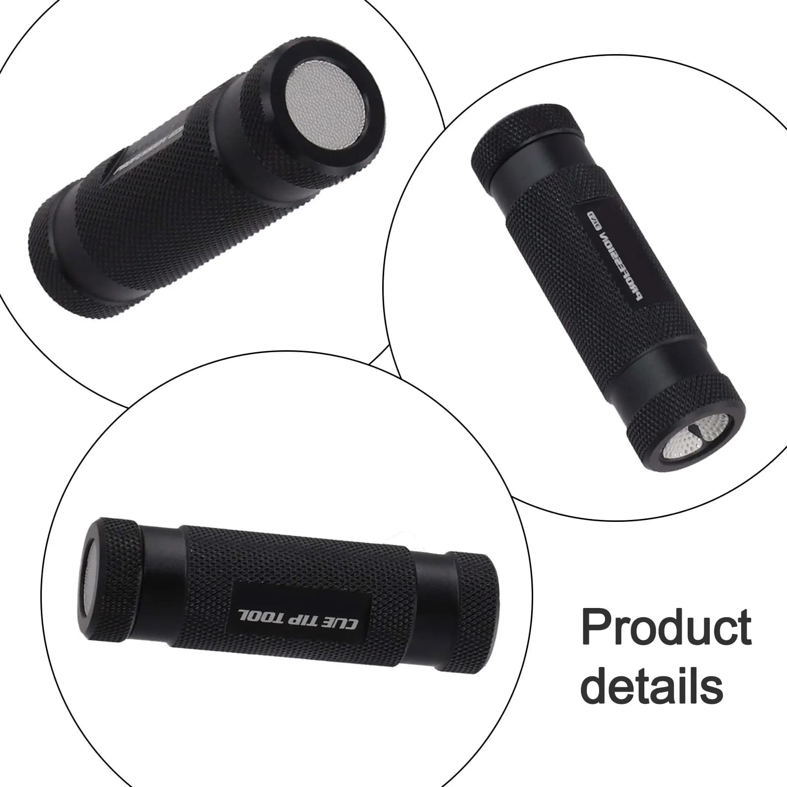 Attrezzo Aerator per la Formatura della Punta del Stecca da Biliardo, Accessori per Sala Giochi, 74.8x22.4mm, Strumento Multifunzionale per il Mantenimento della Gessetto sulla Punta