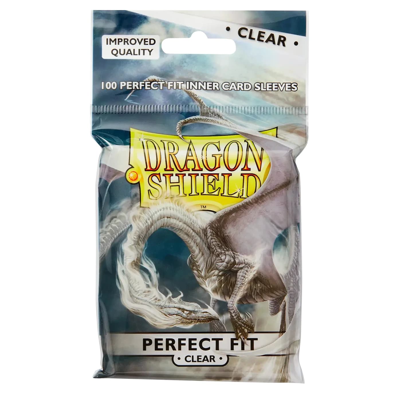 Dragon Shield Inner Sleeves Clear Standard Size 100ct Card Protectors Individual Pack for Tabletop Games