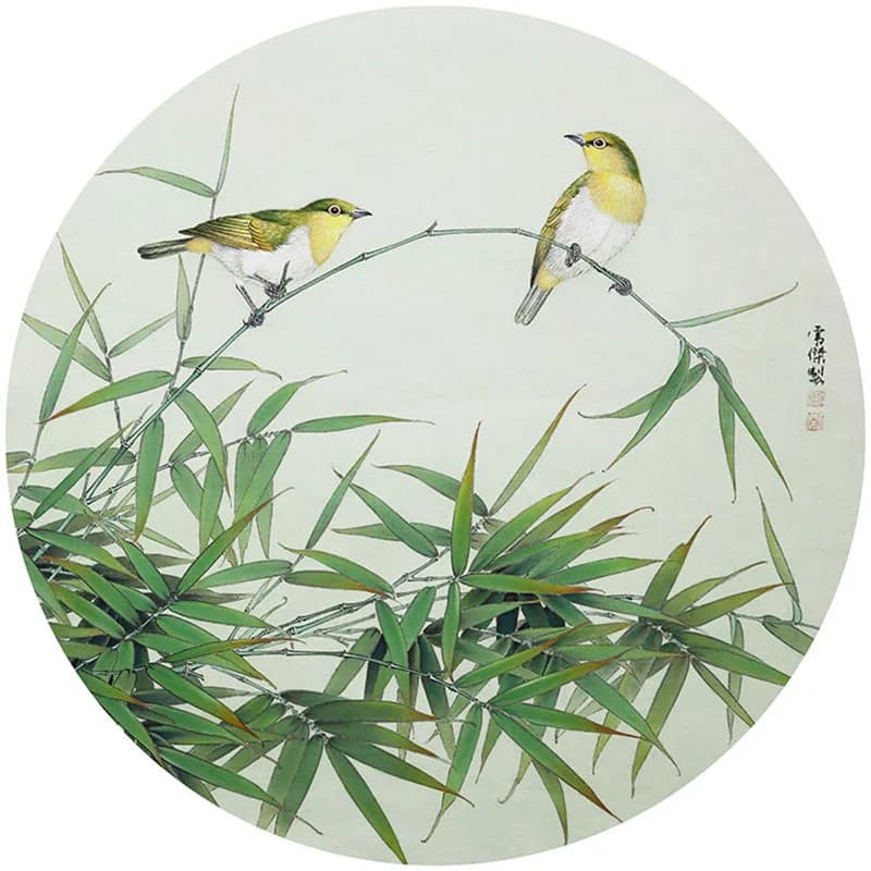 Beginner Suzhou Embroidery DIY Kit Bird on Bamboo Simple Embroidery Pattern Zero Experience Handmade Starter Set