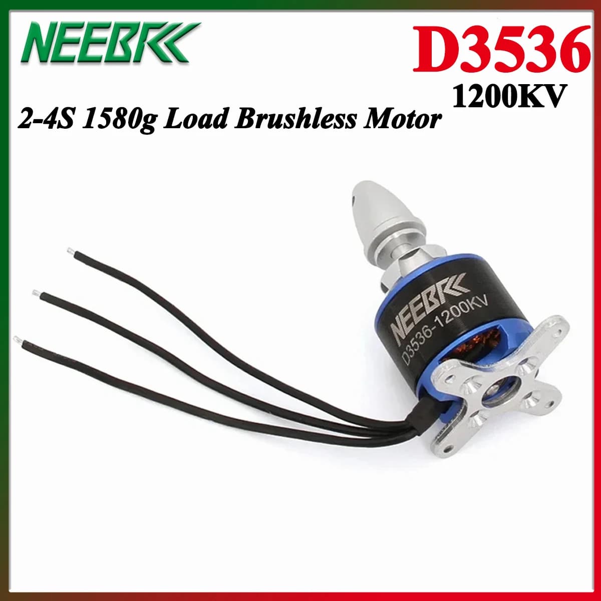 1/2/4PCS NEEBRC 3536 1200KV 2-4S 1580g Carico Motore Brushless per RC FPV Drone ad ala fissa Quadcopter Elicottero Aliante Parte FAI DA TE