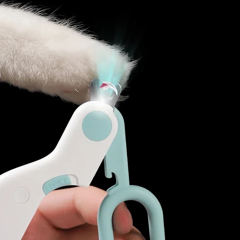Tagliaunghie professionale per animali domestici con luce a LED con blocco di sicurezza per cat, cani, cuccioli, gattini, kit di strumenti per toelettatura per la cura degli animali
