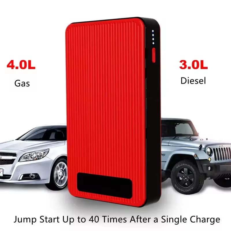 GKFLY Avviatore d'Emergenza per Auto 12V 2000A, Booster Batteria Multifunzione Portatile 44.4Wh, Power Bank e Caricabatterie per Laptop