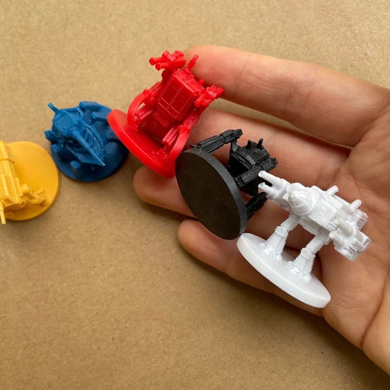3-50 Pezzi Gioco di Guerra Scacchi Macchina da Guerra del Futuro Cannone Laser Robot Falce Figura con Base Modellino da Collezione Giocattolo Regalo per Giovani Adulti