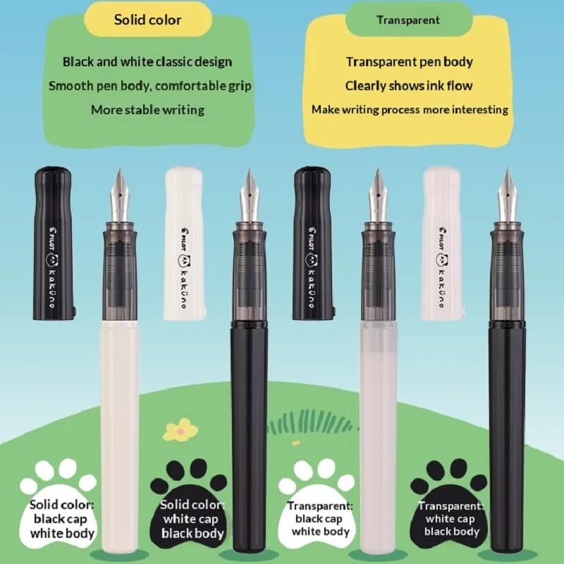 Japanese driver Kakuno Panda Limited Kawaii Smiley Face Iridium Pennino M/F smooth and stable writing instrument Chancellery