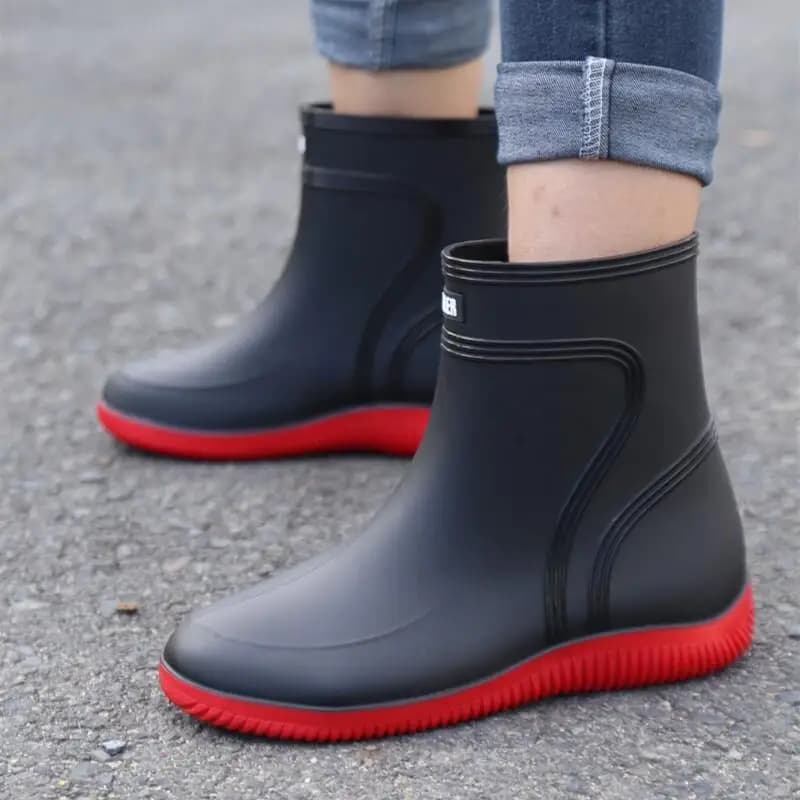 Unisex Lightweight Waterproof Anti-Slip Rain Boots Outdoor Hiking Shoe Covers Comfortable All Season Universal Adult Rain Shoes