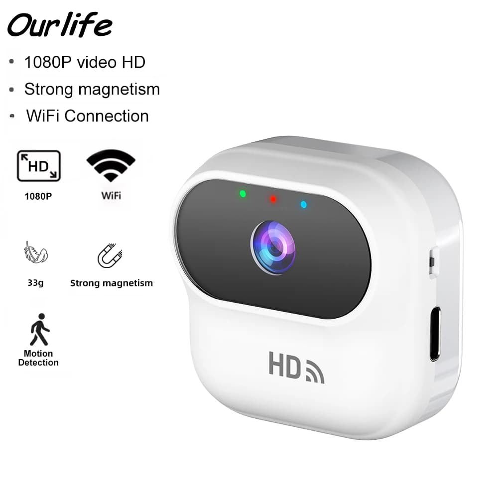 Ourlife Action Camera 1080P 2.4G WiFi Smart Home Security Camera Monitor Videocamere Videocamera di sorveglianza Casco da bicicletta