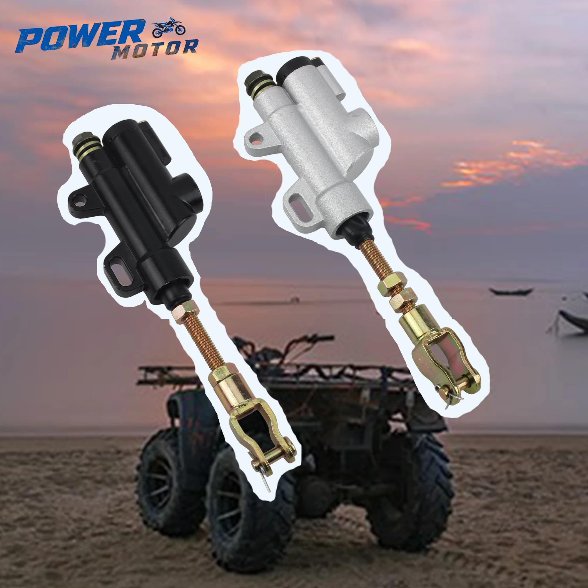 Motorcycle Rear Brake Pump Foot Hydraulic Brake Master Cylinder Pump For 50cc 70cc 110cc 125cc 150cc ATV Dirt Bike Accessories