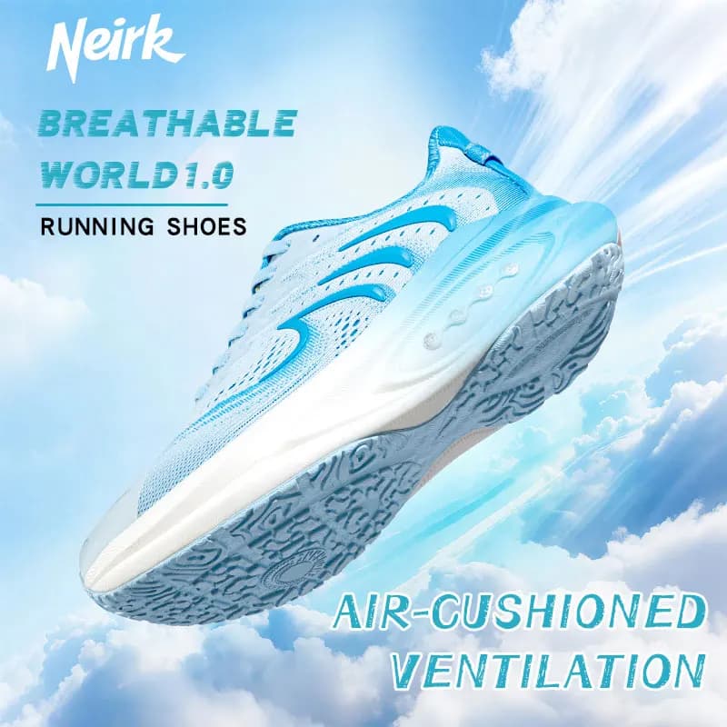 Neirk Men's Running Shoes Are Breathable Non Slip Lightweight Suitable for Fitness Commuting Leisure and Women's Sports Shoes