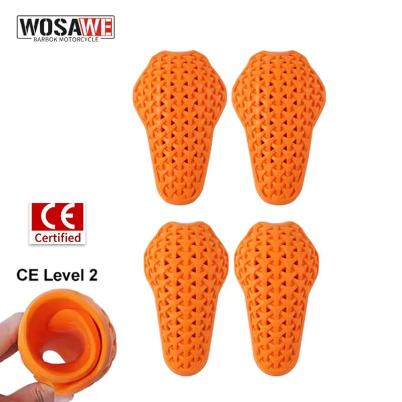 Attrezzatura Protettiva per Moto WOSAWE CE Livello 2, Protezioni per Spalle, Gomiti e Ginocchia, Armatura Traspirante per Motocross