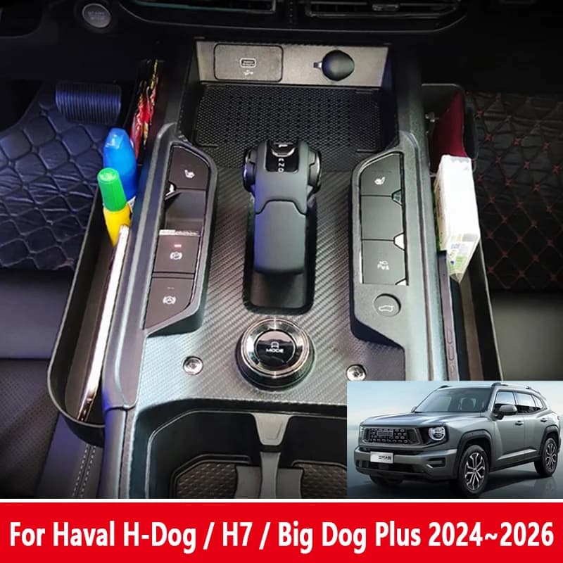 Per Haval H-Dog Dargo X H7 Big Dog Plus 2024 2025 2026 Scatola portaoggetti laterale multifunzionale Console centrale ABS Accessori interni