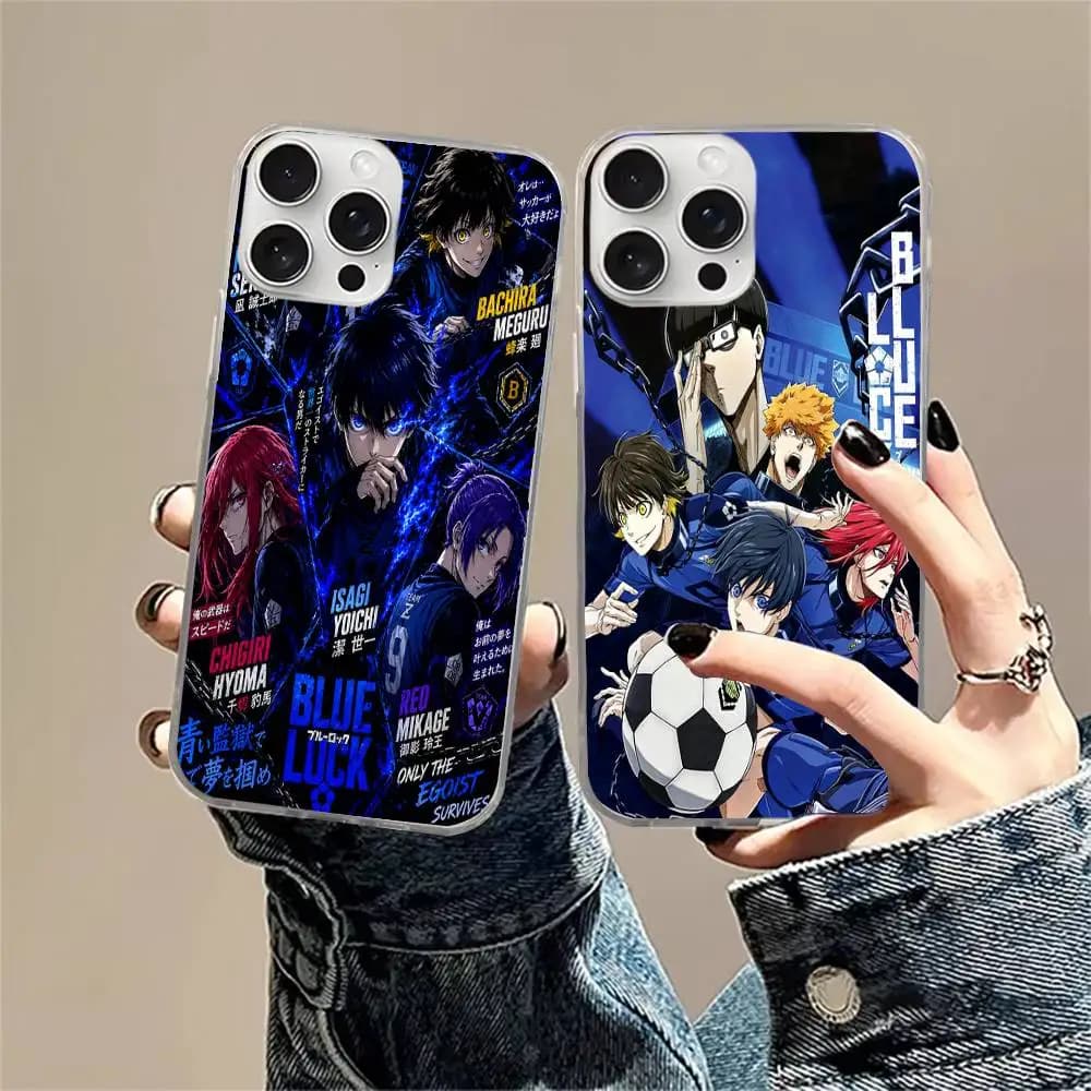 COOL B-BLUE LOCKS S-Seishiro Nagi For iPhone 17 16 15 14 Plus 13 12 11 Pro Max Phone Cover Back Satin Colorful Surface