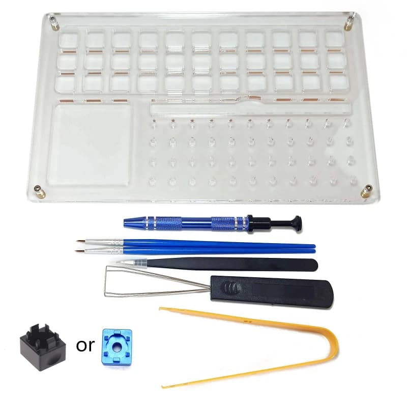 Switch Lube Station 33 with SwitchKeycaps Switch Extractor Kit Open Mechanical Keyboard Switch Kit Lubricating 8 pcs
