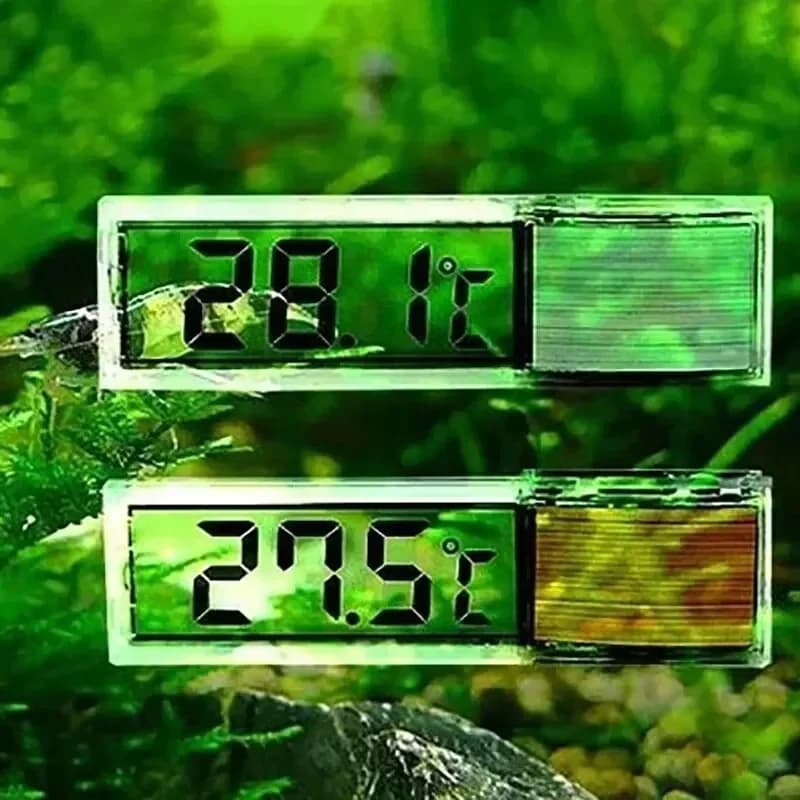 3D Digital LED Aquarium Thermometer, Electronic Temperature Meter for Fish and Turtles, Aquarium Decoration