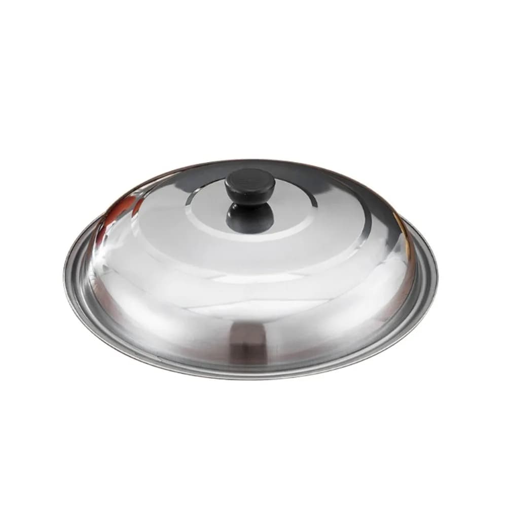 Coperchio per Pentola in Acciaio Inox 28/32/36/40cm, Universale, con Manopola, per Padelle e Pentole, Uso Domestico