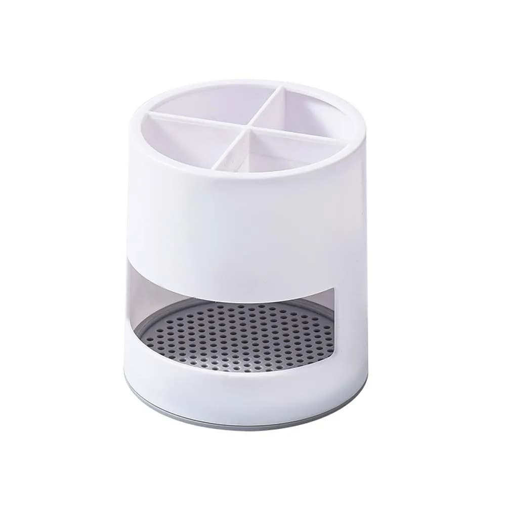 Supporto per accessori da bagno Organizzatore con quattro scomparti Organizzatore per dentifricio Portaspazzolino Scatola per bacchette