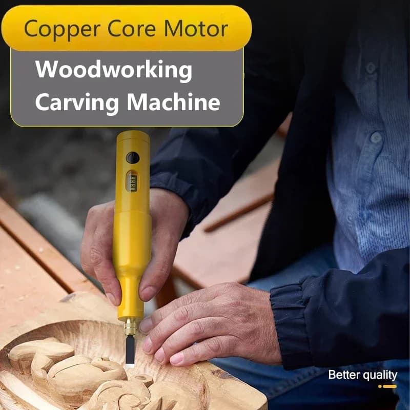 Set di macchine per incisione elettrica a lama da 20 pezzi Scalpello per la lavorazione del legno Piccolo strumento di molatura per scalpello per batteria al litio portatile