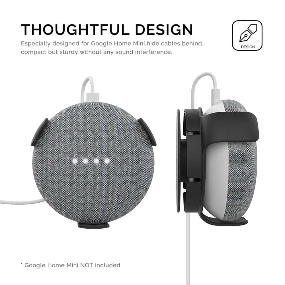 Supporto a Parete per Altoparlante, Staffa di Montaggio per Google Home Mini, Supporto per Assistente Vocale