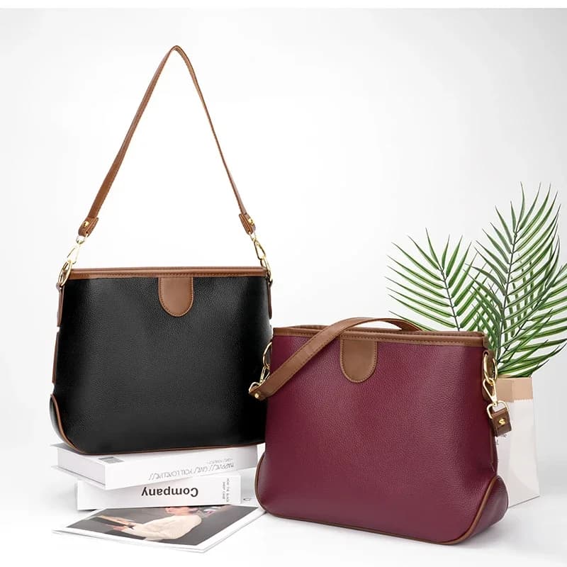 Minimalist Elegant Diaper Bag Women's Luxury Crossbody Handbag Designer Vintage Tote Leather Classic And Timeless Design