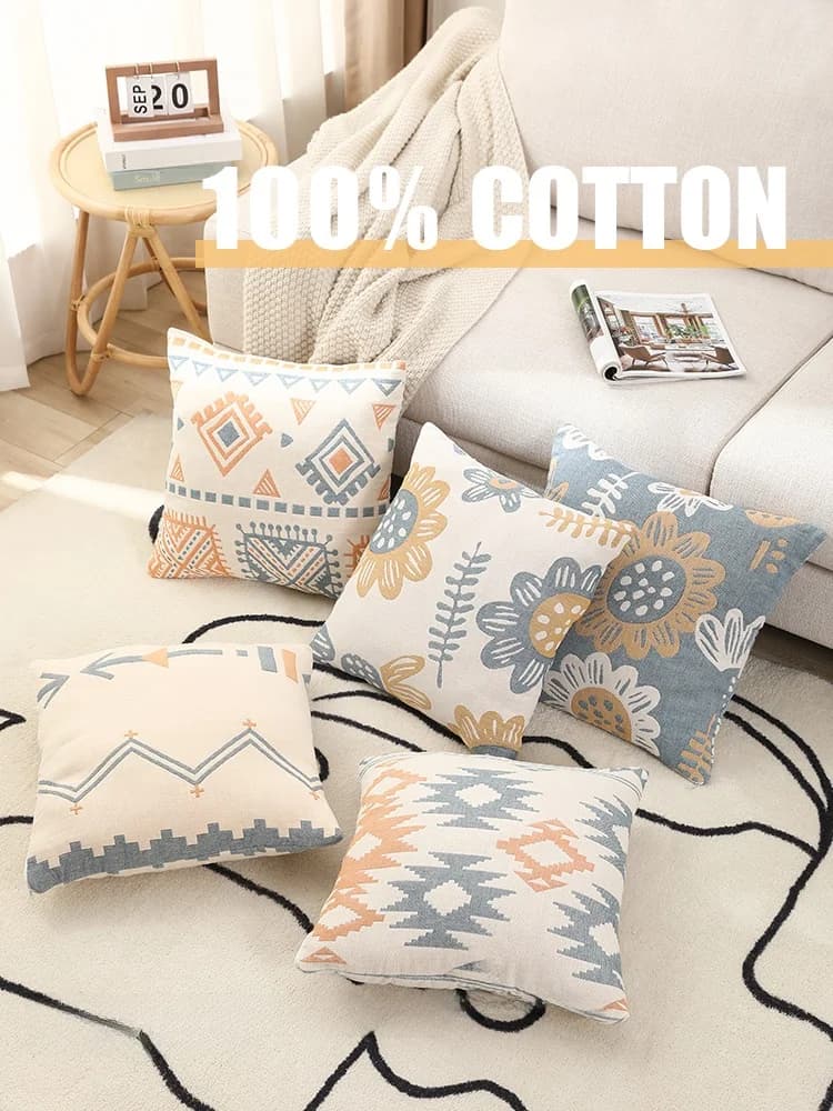 Nordic Style Sofa Pillow Office Chair Backrest Cushion Living Room Decorative Pillow Long Lasting Comfortable Soft Square Cot...
