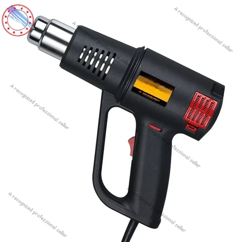 Pistola ad aria calda Bella cucitura Pellicola per auto Pistola da forno Elettrica Industriale Piccolo riscaldamento Essiccatore d'aria Pellicola termoretraibile Guarnizione in plastica
