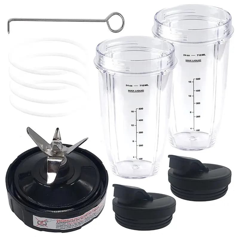 [B25B!】 7In1 Set Replacement Blender Replacement Parts For 900W/1000W Nutri Ninja Pro BL451 30/BL455 30/BN400/BN750/BN800