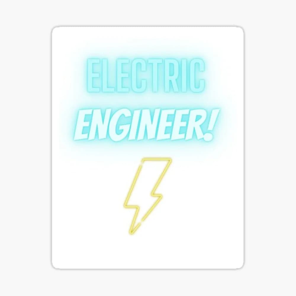 ELECTRIC ENGINEER IS COOL TOO Sticker for Laptop Decor Bedroom Car Cute Cartoon Art Fashionable Public Suitcase