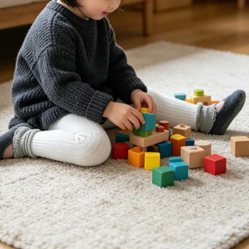 Pantaloni Elastici alla Moda per Bambini, Design a Blocchi di Colore, Foderati in Pile Sottile, con Polsini Arrotolati, Morbidi, Caldi e Leggeri per Uso Quotidiano