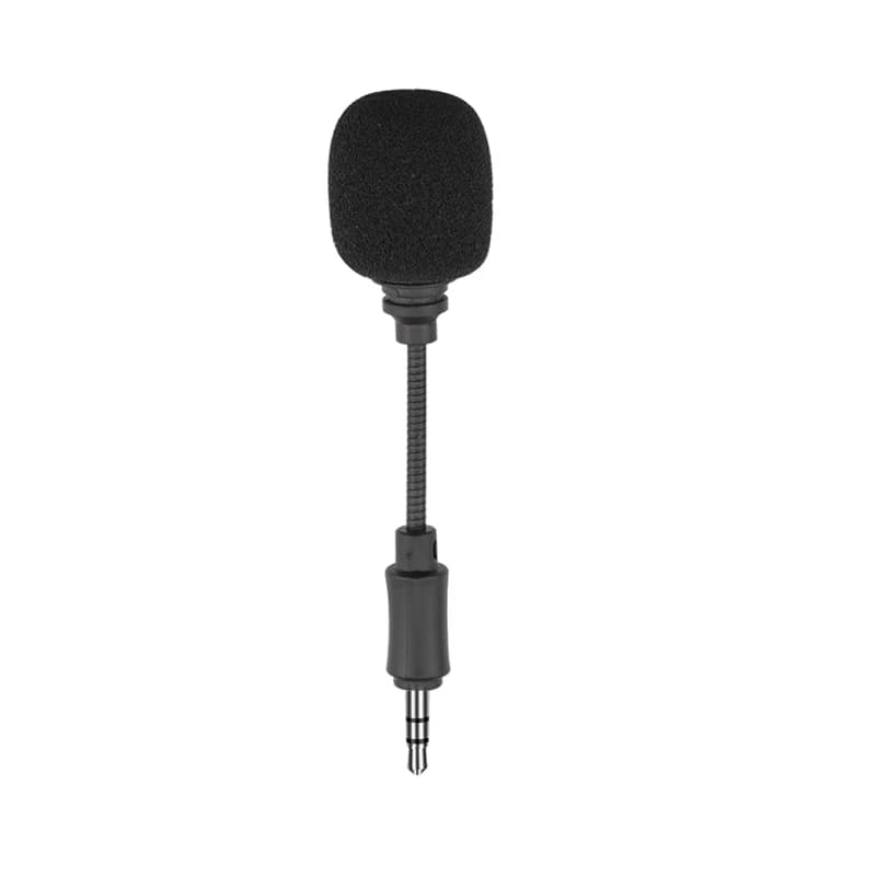 Mini microfono Microfono corto a tre poli in linea da 3,5 mm per DJI OSMO Action Camera Phone Computer Microfono con cancellazione del rumore