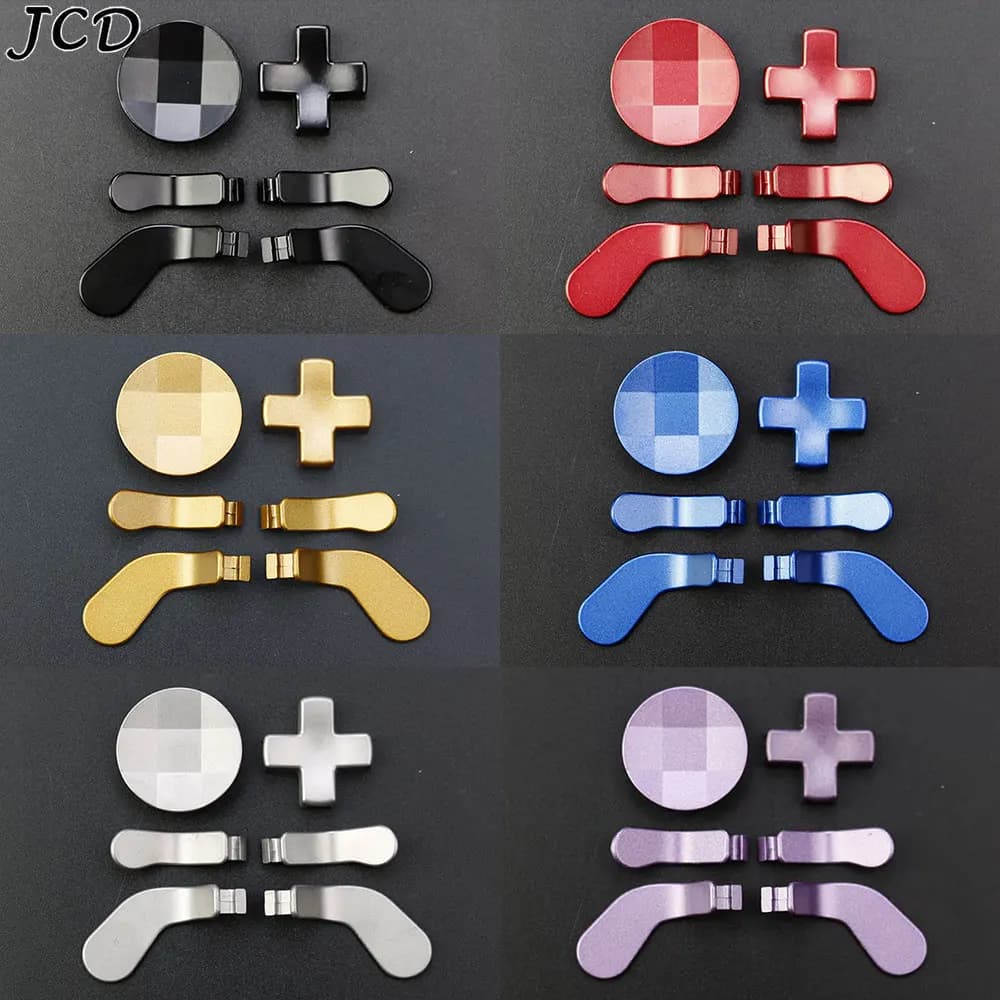 JCD Paddle in metallo Pulsante di attivazione per Xbox One Elite Series 1 2 Controller Gamepad D-Pad Direzione Accessori chiave incrociata
