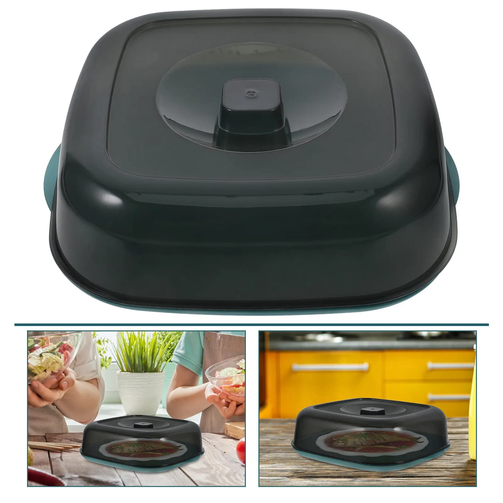 Coperchio per Piatto da Microonde, Contenitore per Alimenti con Coperchio per Preparazione Pasti, Conservazione in Freezer, Organizzazione, Materiale PP Robusto, Mantenitore di Freschezza