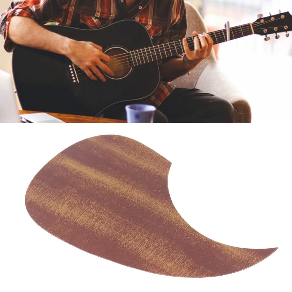Protezione per Chitarra Effetto Legno in PVC, Anti-Graffio, Autoadesiva