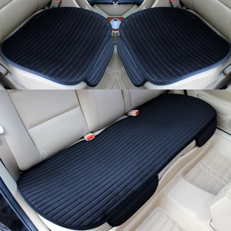 Car Seat Covers Front Flesh Fabric Bearing Anti-slip Car Accessories Universal Seat Protector Cover for Hot Winter