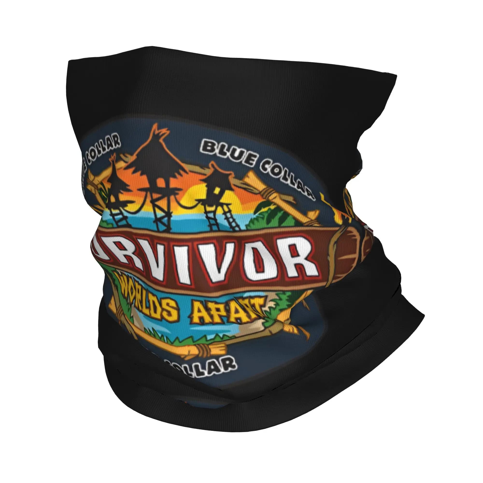 Bandana Adventure Game TV Show Survivor, copricollo stampato Worlds Apart, sciarpa avvolgente, fascia per la testa multiuso, per ciclismo, per uomo adulto