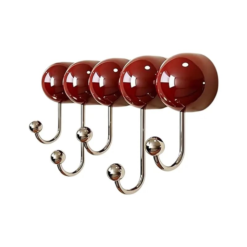 ABMH-Suction Cup Hooks Household No Drill Clothes Hat Organizer Vintage Style Strong Hooks Wall Mounted Coat Rack