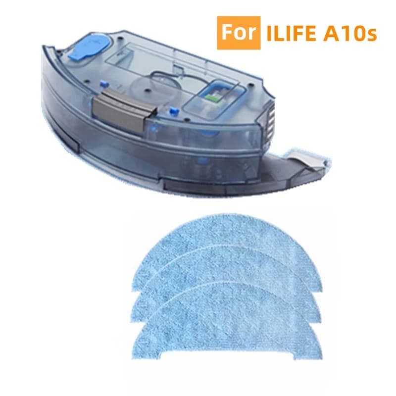 Robot Aspirapolvere Serbatoio Acqua Mop Stracci di Stoffa per ILIFE A10s Robot Aspirapolvere Pezzi di Ricambio Accessori di Ricambio