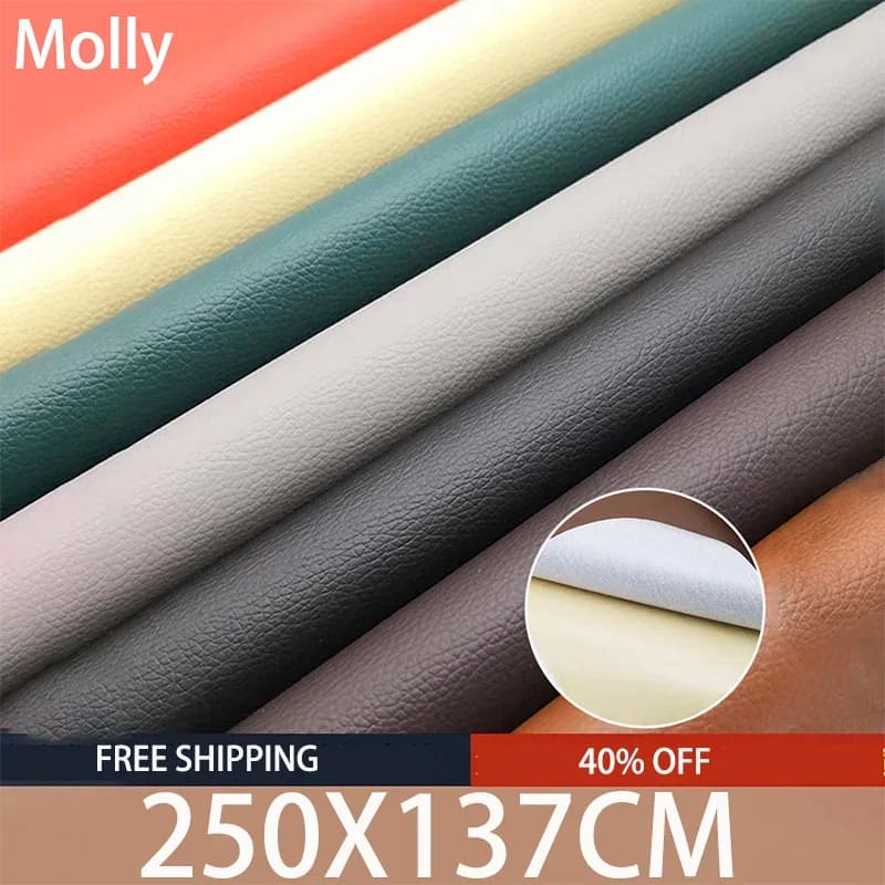 250X137CM self-adhesive leather sofa PU leather fabrics Patch Wall decal Leather repair patch for automotive interior