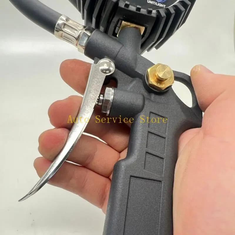 Accessori per compressore e mandrino 462A con tubo in gomma Attacco rapido Manometro digitale per gonfiaggio 250PSI