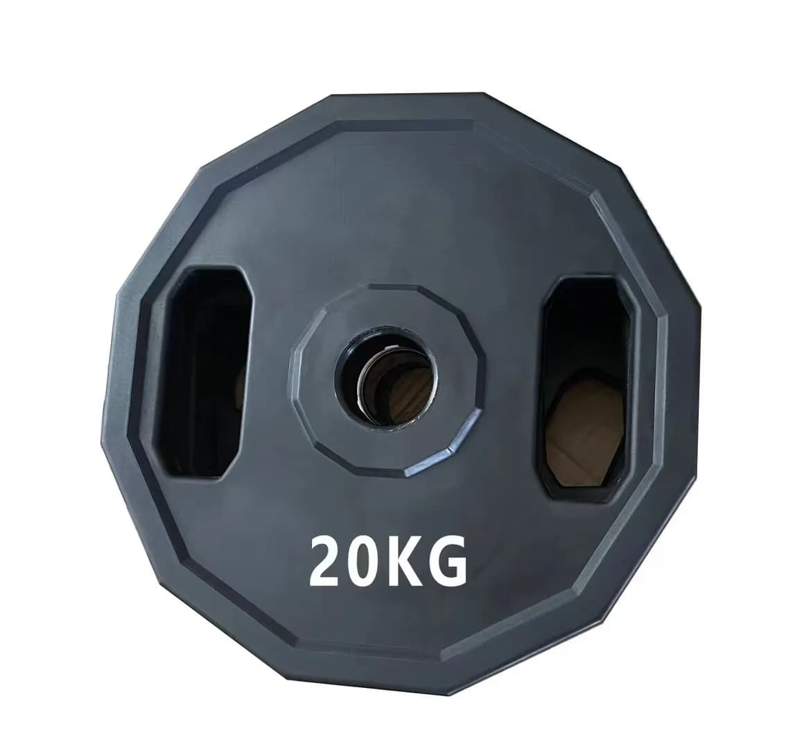 Dischi Pesi in Gomma Dodecagonali da 2 Pollici (50mm) a 12 Lati per Bilanciere e Manubri, per Allenamento e Sollevamento Pesi in Palestra Domestica