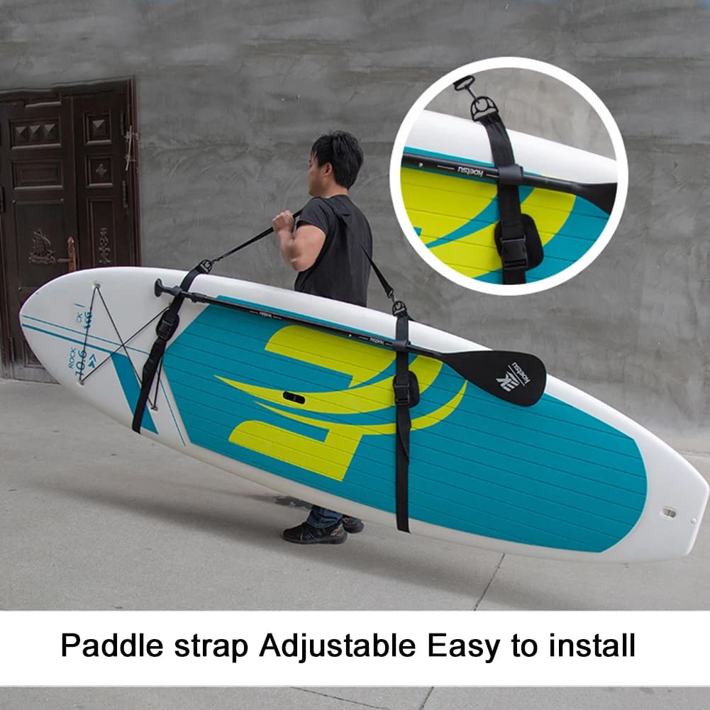Cinghia da Spalla per Tavola da Surf Portatile, Cinghia Regolabile per Wakeboard, Surf, Kayak, Stand Up Paddle