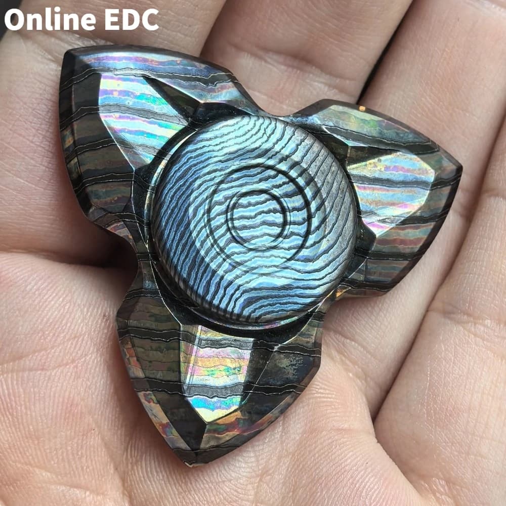NOVITATO STUDIO EDC Apache OG Zircuti Fidget Spinner Fidget Spinner a tre pale
